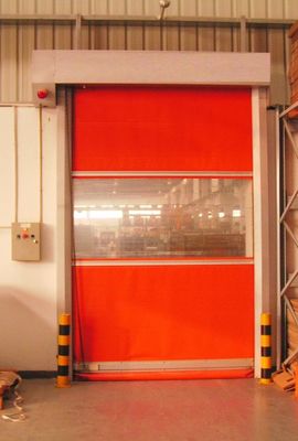 0.5-1.5m / S Membuka Pintu PVC Kecepatan Tinggi Tahan Angin Mudah Pengoperasian Pintu Cepat Keselamatan