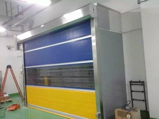 Rana Cepat Pintu PVC Kecepatan Tinggi 1176pa Perbaikan Sendiri Tahan Panas Tahan Karat