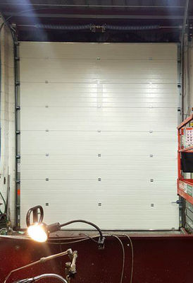 Custom Insulated Sectional Doors Aluminium Alloy Garage / Posisi Toko Manufaktur Pabrik Eksterior Grosir