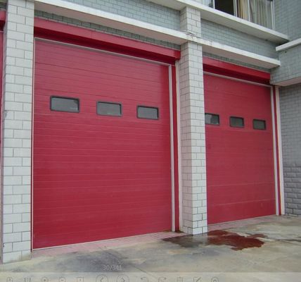 Stasiun Pemadam Kebakaran Menggunakan Pintu Sectional Industri, Pintu Baja Sectional Otomatis Dibentuk