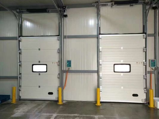 Aluminium Alloy Insulated Sectional Doors Overhead Panel 9.0mm Double Glazing