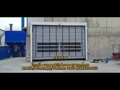 2m/S PVC Rapid Roller Door Shutter Roll Up High Speed Interior Untuk Lokakarya
