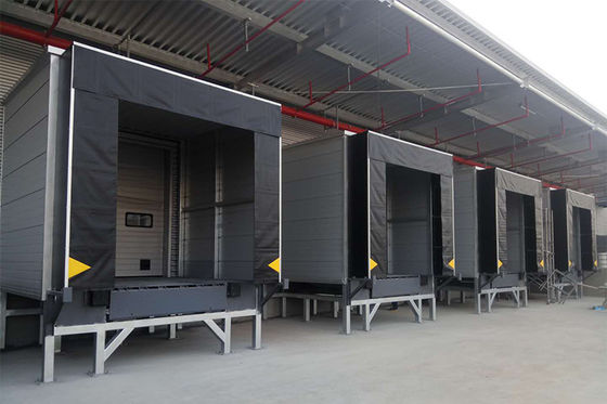 Pvc Fabric Mechanical Loading Dock Shelters Banyak Digunakan Untuk Industri Sponge Dock Seal Manufacturers