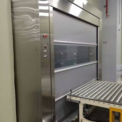 Pintu Rol Cepat PVC Kuat Lalu Lintas Tangguh Dilapisi Poliester Aluminium Anodized