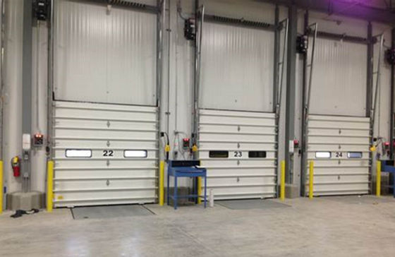 Polyurethane Insulated Sectional Doors Garage Roller Panel Tebal 40mm - 80mm
