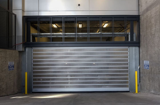Rolling Security High Speed ​​Spiral Door Aluminium Insulated Untuk Dealer Otomotif