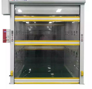 Panel kaca geser pintu industri bagian aluminium elektronik 1.5W/M2 50mm Kontrol jarak jauh otomatis eksterior