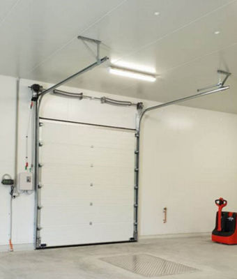 Pintu Sectional Overhead Komersial Insulated Vertical Metal Automatic Garage Electric
