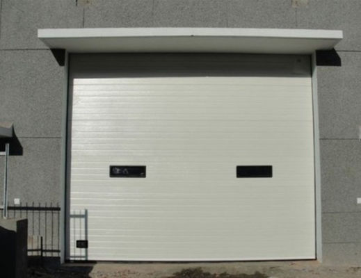 40mm 50mm Panel Insulated Sectional Doors 380V Pintu Garasi Baja Galvanis