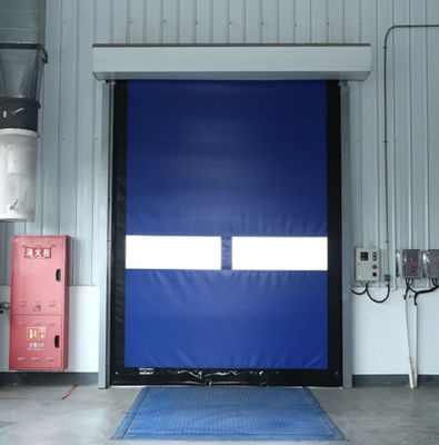 PVC Automatic Fast Shutter Rapid Roller Doors 0,5 - 1,5 m/S Keamanan Kecepatan Tinggi Menggulung