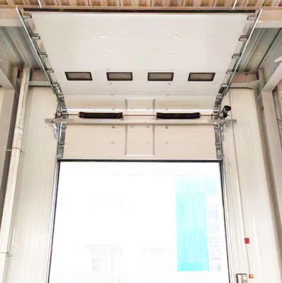 Stasiun Pemadam Kebakaran Insulated Overhead Sectional Door Dengan Kelas Perlindungan IP 54 Powder Coated