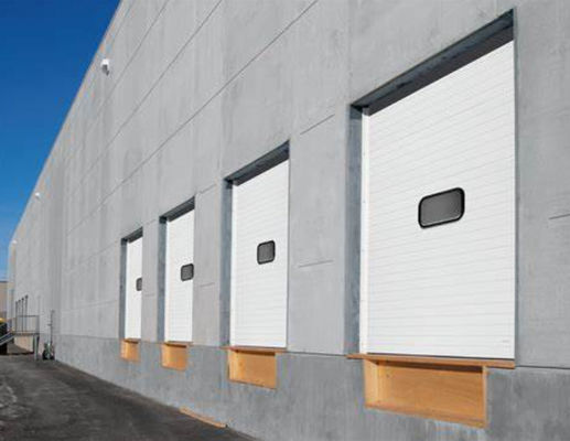 Pintu Sectional Insulated Disesuaikan Angkat Vertikal Otomatis Dengan Remote Control
