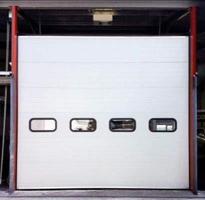 Self Locking Insulated Sectional Doors, Aluminium Panel, Tinggi 450mm 550mm