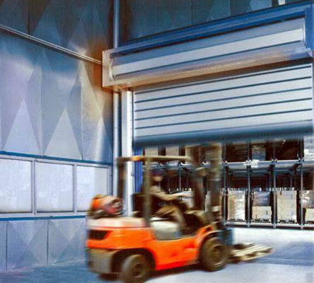 Villa Garage Aluminium Roll Up Spiral Door Dengan Metode Pengoperasian Tahan Angin Dan Sensor