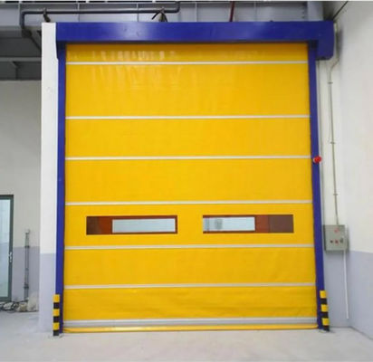 Pintu Tirai PVC Tarik Roller Shutter Rolling Gate Logistik Kecepatan Cepat 220V 1 Fase
