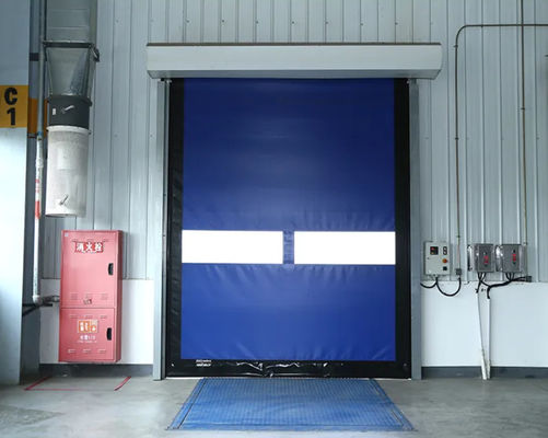 Pintu Roller Shutter Kecepatan Tinggi 380V Otomatis Industri Dengan PVC Waterproof