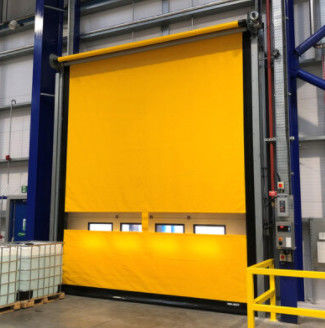 Kecepatan tinggi PVC Rapid Shutter Roll Up Pintu Tahan Cuaca 304 Baja tahan karat