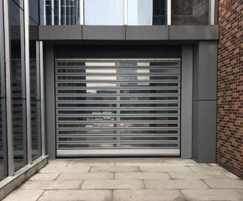 Efisien Aluminium Otomatis Shutter Spiral Pintu Kontrol PLC Untuk 380V 50hz Remote Control