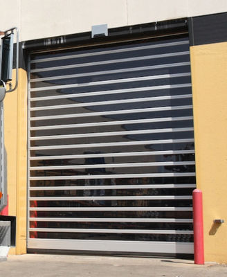 Efisien Aluminium Otomatis Shutter Spiral Pintu Kontrol PLC Untuk 380V 50hz Remote Control