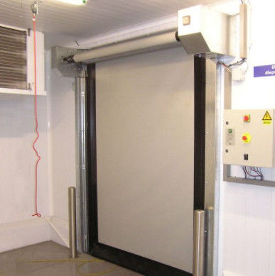Isolasi termal Pintu bergulir cepat keamanan tinggi Otomatis industri