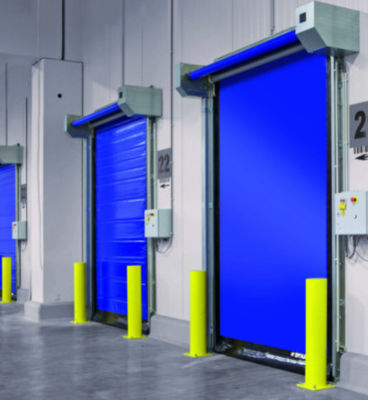 Transparan Fast Roller Shutter Pintu Manual Operasi Galvanized Steel Servo