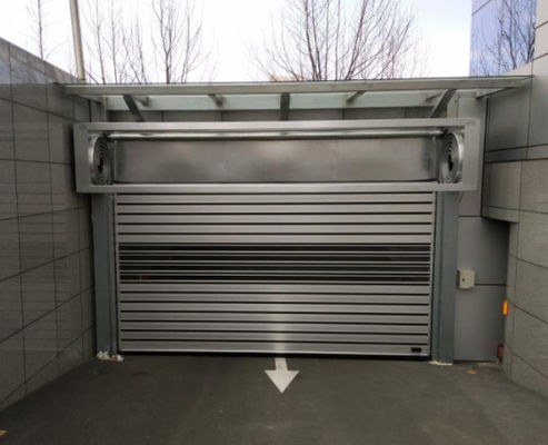 Aluminium Transparan Kecepatan Tinggi Spiral Door Roller Shutter Keamanan Dan Efisiensi