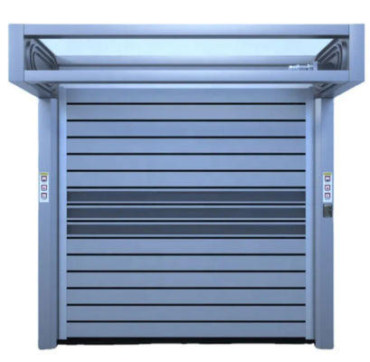 Eksterior Cepat Aluminium Rolling High Speed Spiral Door Power Supply 220V / 50HZ Lama bertahan