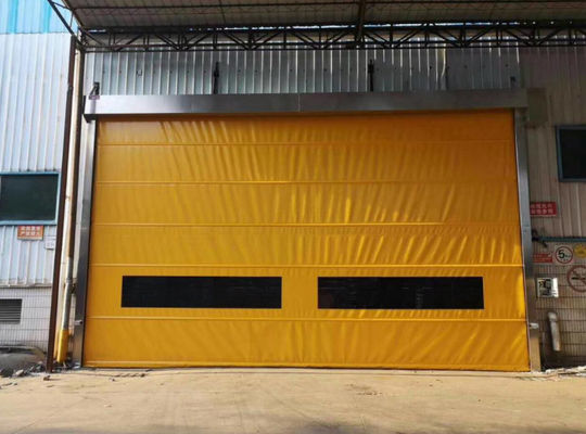 Pintu Rol Cepat yang dapat disesuaikan dengan keamanan tinggi dan ketahanan cuaca Pintu Industri Otomatis Cepat Kain Fleksibel