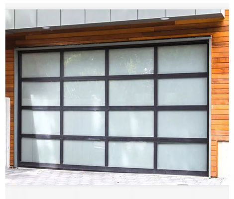 Double glazing Glass Aluminium Bagian Garasi Pintu Isolasi Suara