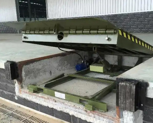 Mechanical Loading Dock Leveler Galvanized Finish Safety Bar Platform Hidraulik Untuk Level Dock