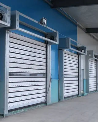 Aluminium transparan kecepatan tinggi pintu spiral keamanan dan efisiensi untuk kebutuhan industri cepat logam kecepatan tinggi overhead