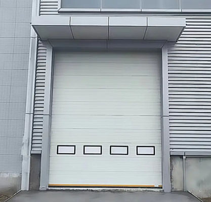 Putih Powder Coated Cuaca Disegel Overhead Bagian Pintu Double kulit Panel Safety Edge Pemasok Pabrik