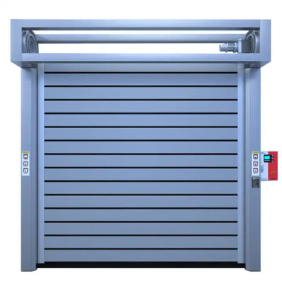 Aluminium Alloy 0,8m/s Kecepatan Penutupan Metal Cepat Overhead High Speed Rolling Door