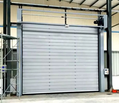 Pintu spiral kecepatan tinggi dengan kontrol PLC pada kecepatan 0,8m / s Sistem keamanan sensor fotoelektrik