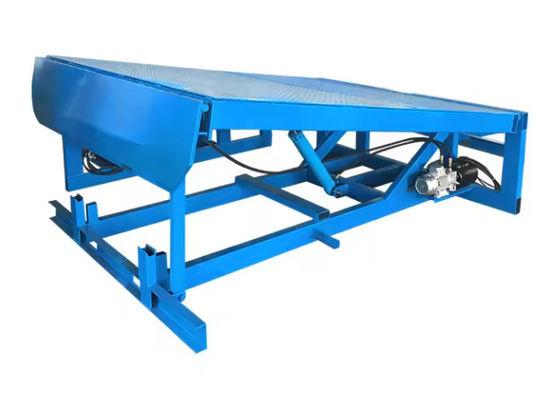 Keamanan yang dapat disesuaikan Loading Dock Leveler dengan tombol push kontrol dan penghalang keamanan Logistik