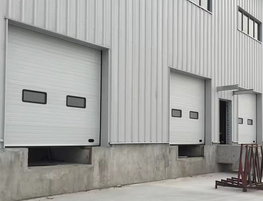 Putih Polyurethane busa terisolasi pintu bagian dengan ambang aluminium Grosir harga yang baik Otomatis