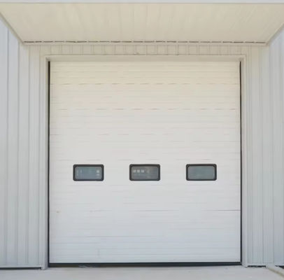 Pintu Seksi Terisolasi Baja Lapis Serbuk dengan Vinyl Weatherstripping dan Pintu Garasi Seksi Aluminium