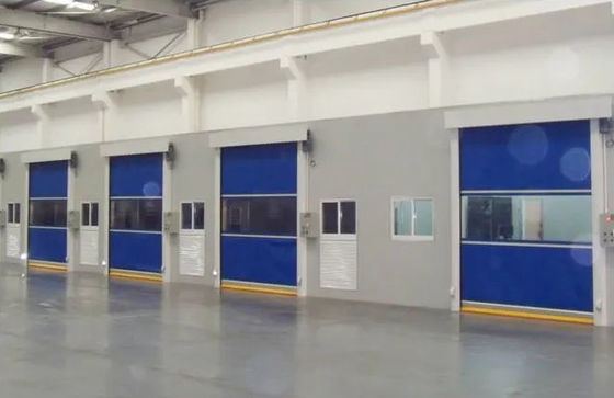 Pintu Rol Cepat Isolasi Termal dengan Pemasangan Mudah Pemasangan Dock Depot Industri Otomatis