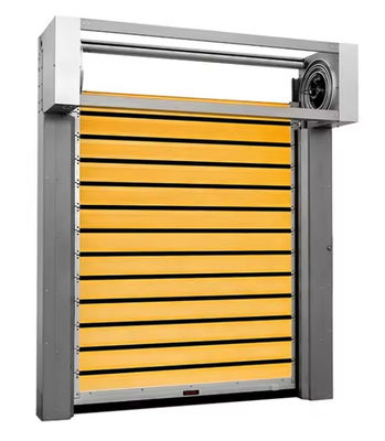 PLC dikendalikan kecepatan Spiral Pintu dengan 0,8m / s Pembukaan dan penutupan kecepatan Disesuaikan Advanced Roll Up Garage Roller Pintu