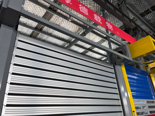 0.8m/s Aluminium Alloy Speed Spiral Door dengan 220V/50HZ Power Supply Aluminium Metal Autom Shutter Cepat