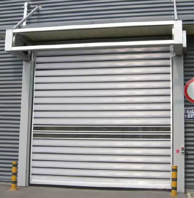 220V/50HZ Sensor Keamanan Fotoelektrik Kecepatan Pintu Spiral -20°C~ 50°C Membuka resistensi angin aluminium kaku Pintu Kecepatan Tinggi