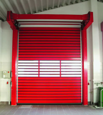 220V/50HZ Sensor Keamanan Fotoelektrik Kecepatan Pintu Spiral -20°C~ 50°C Membuka resistensi angin aluminium kaku Pintu Kecepatan Tinggi