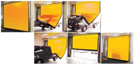304 Stainless Steel Speed Roll Up Shutters Promosi Fast Stacking Door Induksi Otomatis Gudang Pvc Berkecepatan Tinggi