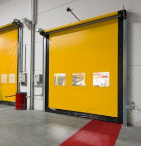 304 stainless steel termal terisolasi kecepatan cepat roll up PVC shutter pintu komersial cepat otomatis