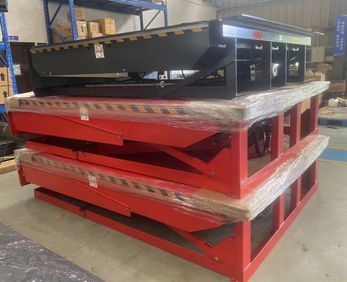 25000-40000LBS Kapasitas Workshop Desain Aman Dock Plate Otomatis Dock Door Levelers Heavy Duty Hydraulic