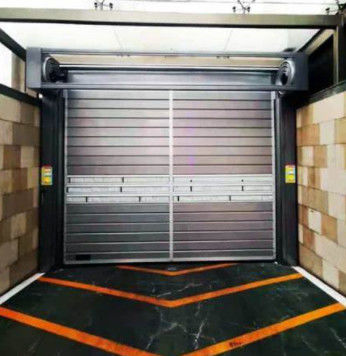 Industri Otomatis Spiral Aluminium Logam Termal Terisolasi Kecepatan Aluminium Alloy Spiral Rolling Door