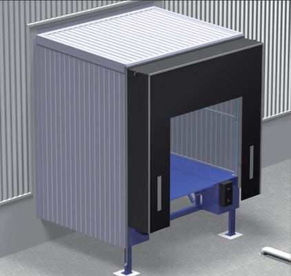 Customized Warehouse PVC Curtain Container Flap Pintu Pelabuhan yang Bisa Ditarik