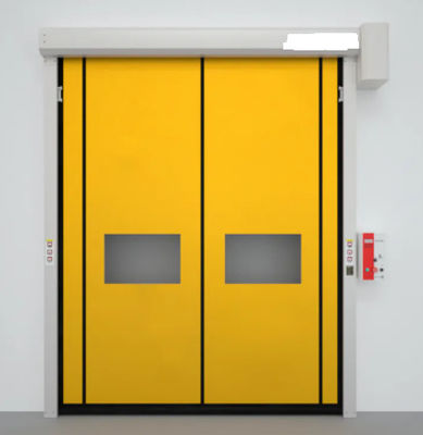 Isolasi Rapid Roll Up Shutter Zipper Pintu Dengan 304 Stainless Steel Otomatis Pvc Zipper Pintu Cepat