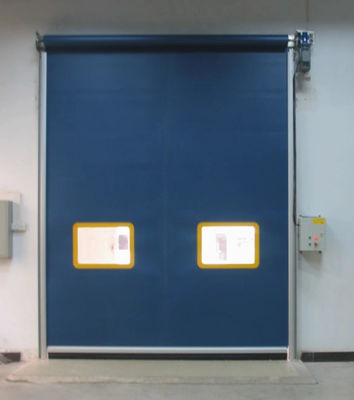 Kecepatan tinggi Customized PVC Roll Up Rapid Shutter Pintu Dengan Baja Ringan Dan Smart Control Zipper Pintu