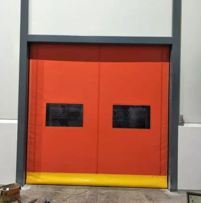 Kecepatan tinggi Customized PVC Roll Up Rapid Shutter Pintu Dengan Baja Ringan Dan Smart Control Zipper Pintu